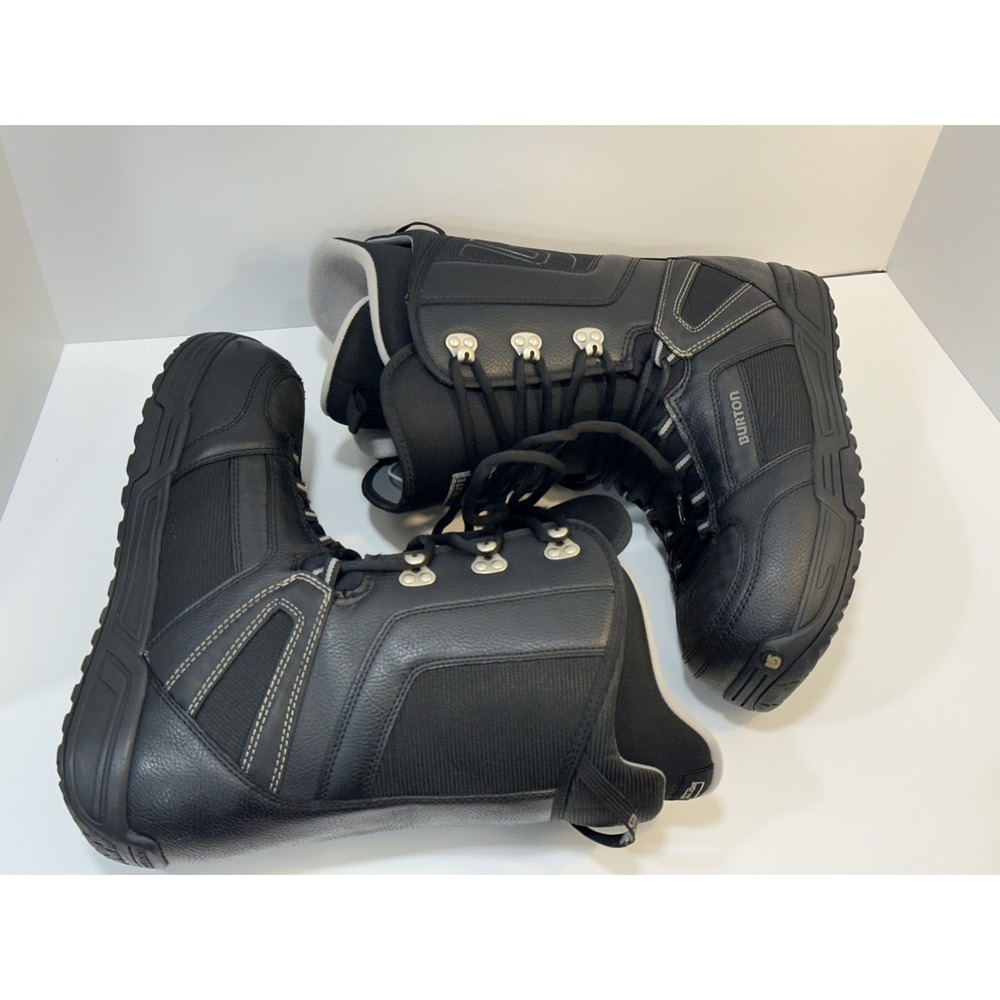 Burton Tribute Snowboard Boots Mens 12 Lace Black Imprint Liner READ